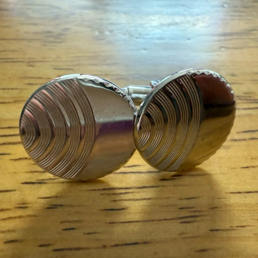 Lot of Vintage Cuff Links‎ & Tie Clips Silver Color Bowling Military Special